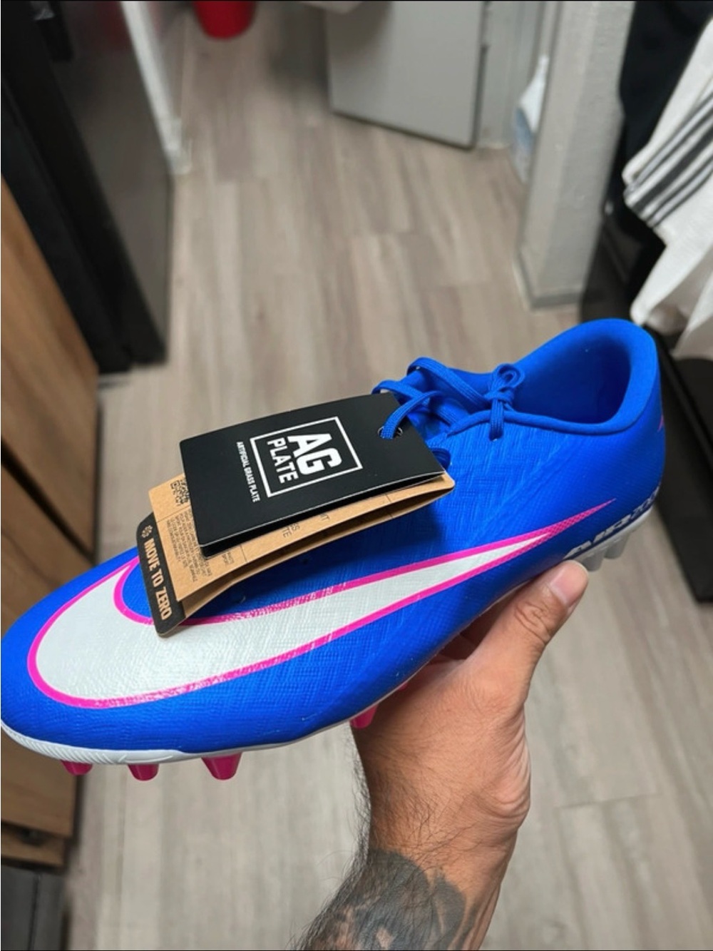 Nike Zoom Vapor 16 Academy AG Racer Blue Men Artificial Ground Soccer FQ8364-446